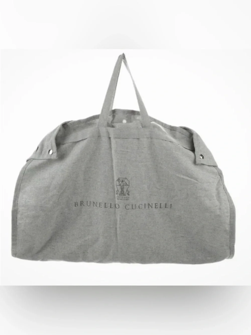Brunello Cucinelli Gray linen travel Bag